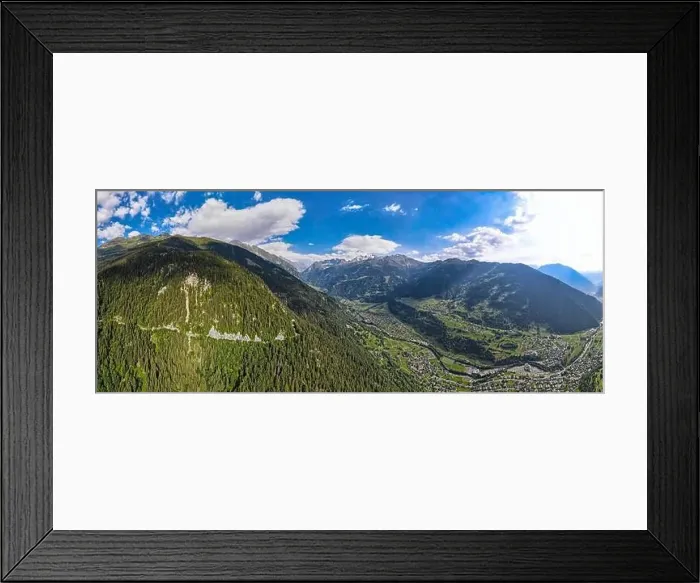 Framed Print : Aerial panoramic view of the Swiss Alps near Verbier in Switzerland Framed Print : Aerial panoramic view of the Swiss Alps near Verbier in Switzerland