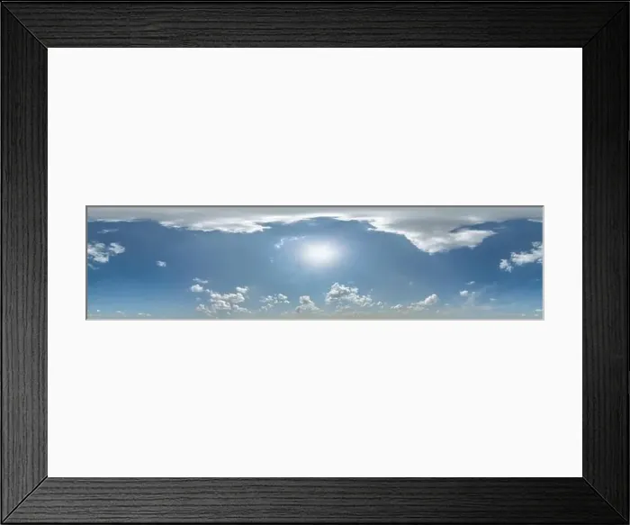 Framed Print : blue sky with beautiful clouds as seamless hdri 360 panorama view with zenith in spherical equirectangular format for Framed Print : blue sky with beautiful clouds as seamless hdri 360 panorama view with zenith in spherical equirectangular format for