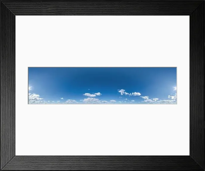 Framed Print : blue sky with beautiful clouds as seamless hdri 360 panorama view with zenith in spherical equirectangular format for Framed Print : blue sky with beautiful clouds as seamless hdri 360 panorama view with zenith in spherical equirectangular format for