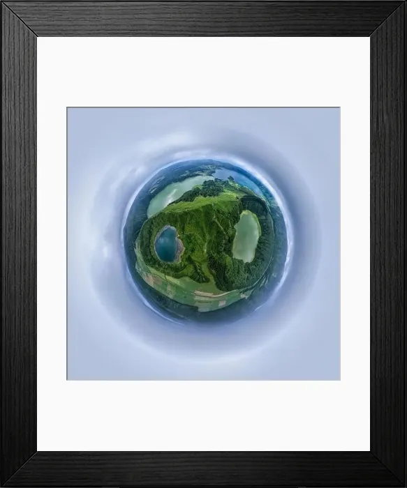 Framed Print : Aerial view of Azores, Portugal Framed Print : Aerial view of Azores, Portugal