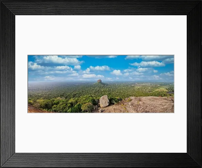 Framed Print : Aerial View of Sri Lanka's Famous Sigiriya Rock and Pidurangala Framed Print : Aerial View of Sri Lanka's Famous Sigiriya Rock and Pidurangala
