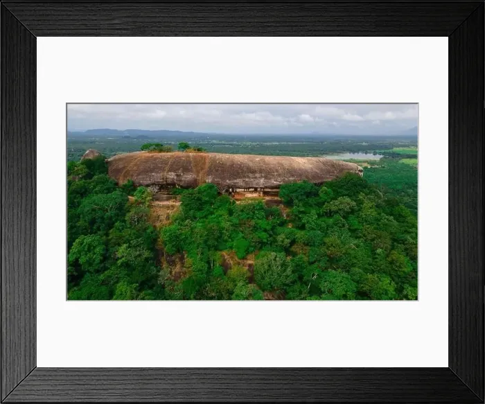 Framed Print : Aerial View of Sri Lanka's Famous Sigiriya Rock and Pidurangala Framed Print : Aerial View of Sri Lanka's Famous Sigiriya Rock and Pidurangala
