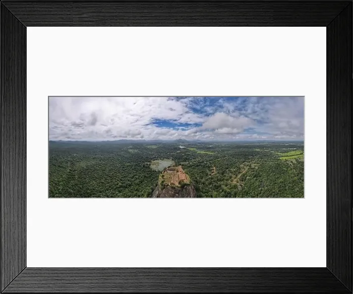 Framed Print : Aerial View of Sri Lanka's Famous Sigiriya Rock and Pidurangala Framed Print : Aerial View of Sri Lanka's Famous Sigiriya Rock and Pidurangala