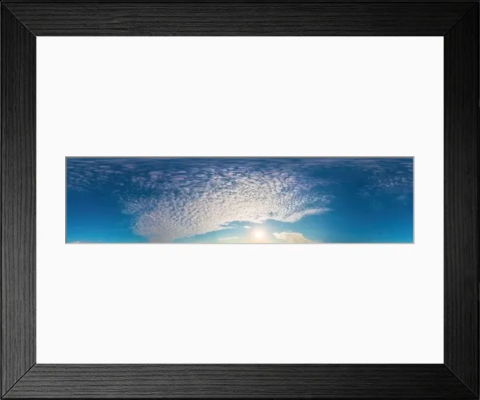 Framed Print : Blue summer sky panorama with light Cirrus clouds Framed Print : Blue summer sky panorama with light Cirrus clouds