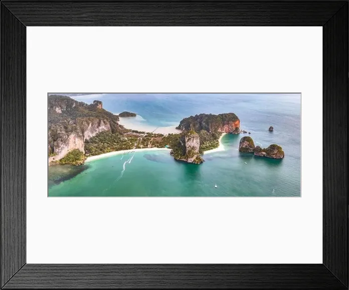 Framed Print : Aerial view of Phra nang Cave or princess Cave Beach in Krabi, Thailand. High quality photo Framed Print : Aerial view of Phra nang Cave or princess Cave Beach in Krabi, Thailand. High quality photo