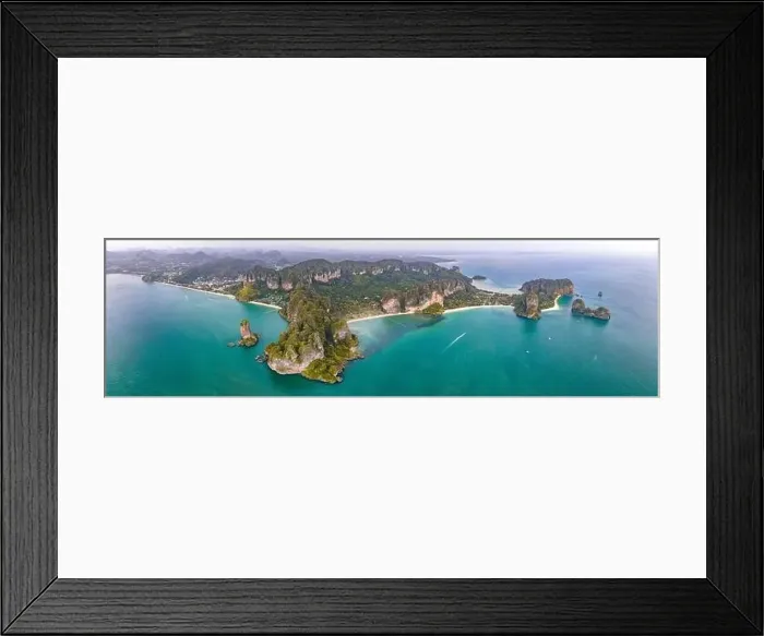 Framed Print : Aerial view of Phra nang Cave or princess Cave Beach in Krabi, Thailand. High quality photo Framed Print : Aerial view of Phra nang Cave or princess Cave Beach in Krabi, Thailand. High quality photo