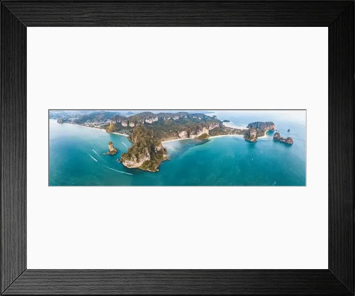 Framed Print : Aerial view of Phra nang Cave or princess Cave Beach in Krabi, Thailand. High quality photo Framed Print : Aerial view of Phra nang Cave or princess Cave Beach in Krabi, Thailand. High quality photo