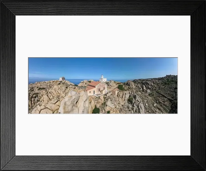 Framed Print : Drone view at the lighthouse of Capo Testa near Santa Teresa di Gallura on Sardinia in Italy Framed Print : Drone view at the lighthouse of Capo Testa near Santa Teresa di Gallura on Sardinia in Italy