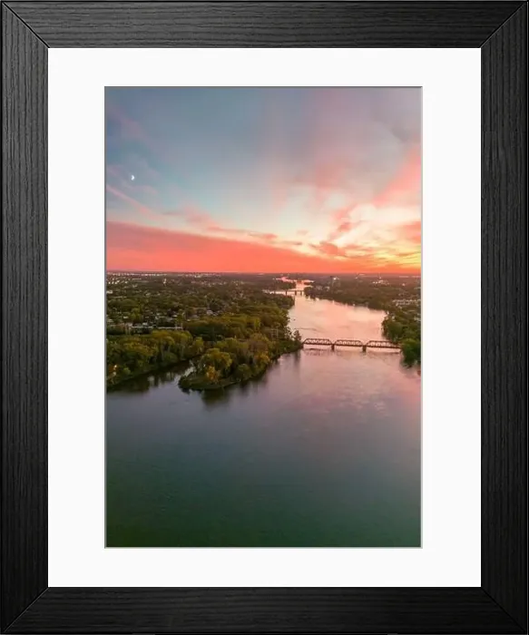 Framed Print : Autumn in Quebec, Canada, aerial view Framed Print : Autumn in Quebec, Canada, aerial view