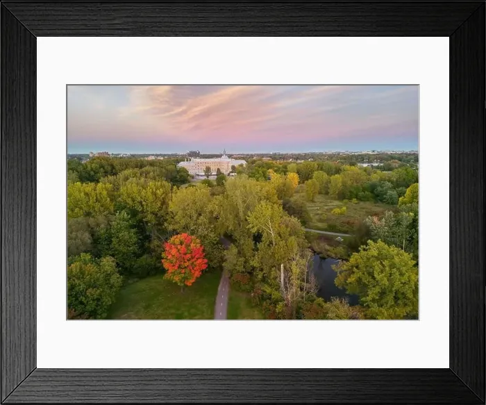 Framed Print : Autumn in Quebec, Canada, aerial view Framed Print : Autumn in Quebec, Canada, aerial view