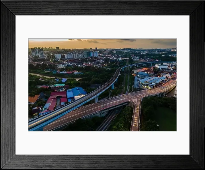 Framed Print : Malaysia MRT transportation system Framed Print : Malaysia MRT transportation system