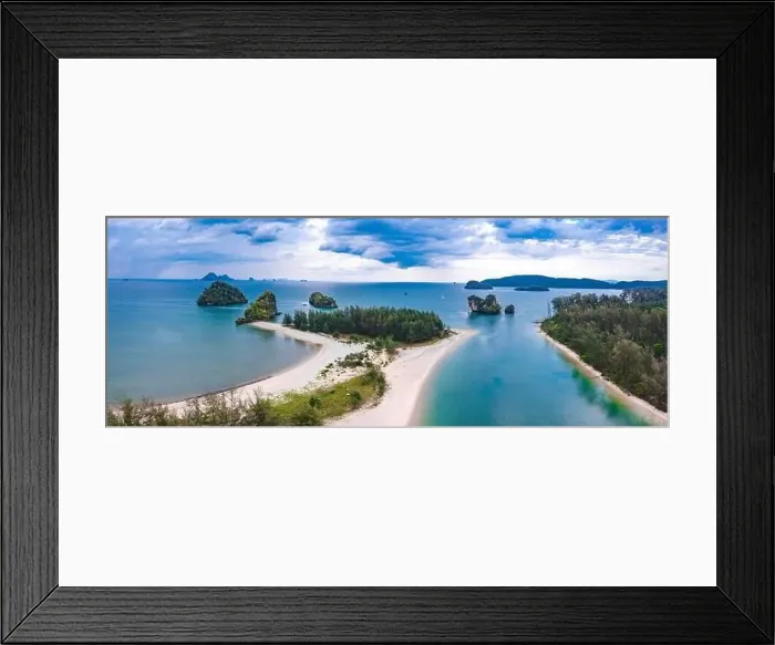 Framed Print : Aerial view of Hat Noppharat Thara Mu Ko Phi Phi National Park, Ao Nang, Krabi, Thailand Framed Print : Aerial view of Hat Noppharat Thara Mu Ko Phi Phi National Park, Ao Nang, Krabi, Thailand