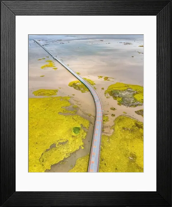 Framed Print : Thale Noi bridge in Phatthalung, Thailand Framed Print : Thale Noi bridge in Phatthalung, Thailand