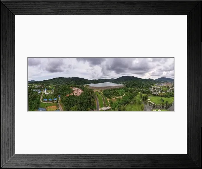 Framed Print : Panorama landscape kathu district Phuket Thailand from Drone camera High angle view Framed Print : Panorama landscape kathu district Phuket Thailand from Drone camera High angle view