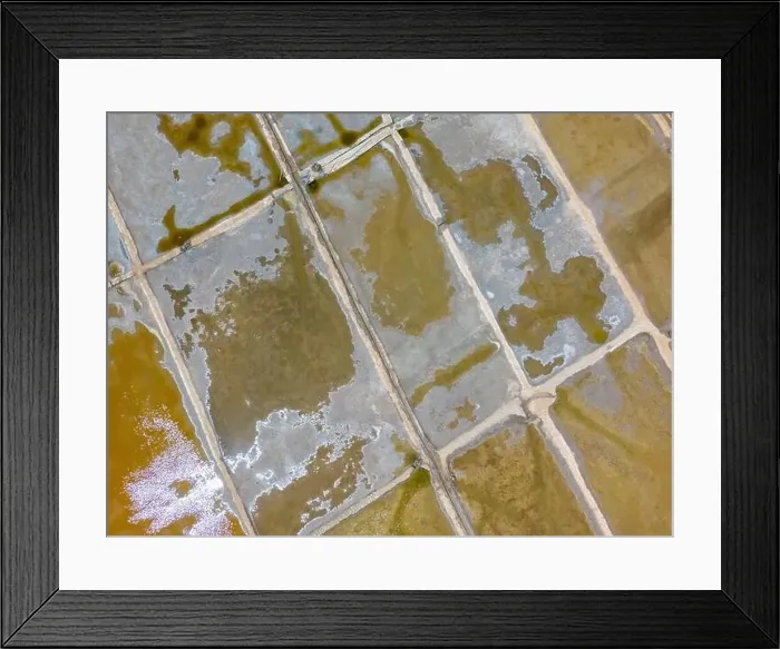 Framed Print : Aerial shot of Salinas de Cáhuil and Laguna Cáhuil (Pichilemu) - Chile Framed Print : Aerial shot of Salinas de Cáhuil and Laguna Cáhuil (Pichilemu) - Chile