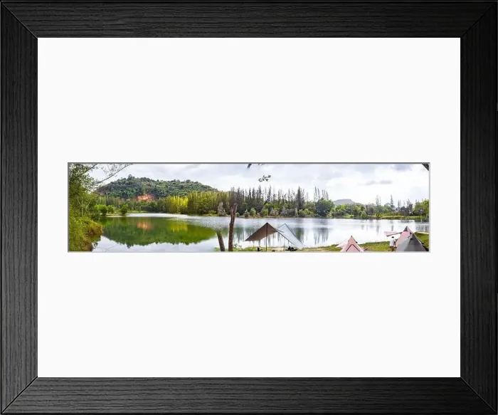 Framed Print : Aerial view of Liwong Lake in Songkhla, Thailand Framed Print : Aerial view of Liwong Lake in Songkhla, Thailand