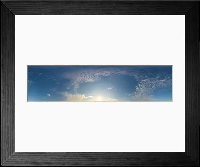 Framed Print : Blue summer sky panorama with light Cirrus clouds Framed Print : Blue summer sky panorama with light Cirrus clouds