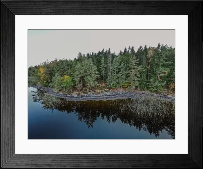 Framed Print : Aerial view of Lake Lygnern close to Satila, Sweden Framed Print : Aerial view of Lake Lygnern close to Satila, Sweden