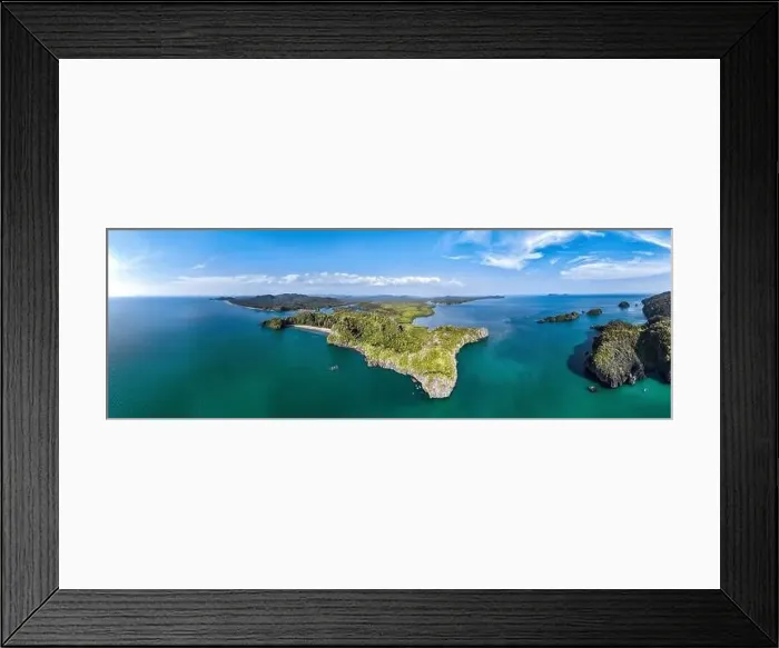 Framed Print : Aerial view of Prasat Hin Pun Yod secret beach in Satun, Thailand Framed Print : Aerial view of Prasat Hin Pun Yod secret beach in Satun, Thailand
