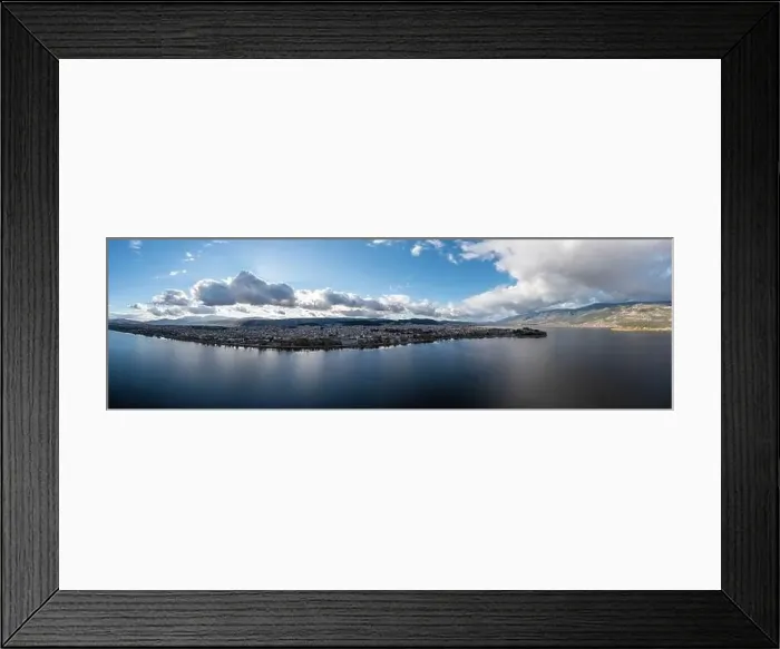 Framed Print : Greece, Ioannina city. Aerial panoramic drone view of Giannena and Lake Pamvotis, cloudy blue sky. Epirus Framed Print : Greece, Ioannina city. Aerial panoramic drone view of Giannena and Lake Pamvotis, cloudy blue sky. Epirus