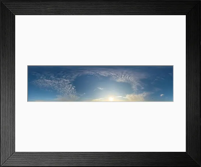 Framed Print : Blue summer sky panorama with light Cirrus clouds Framed Print : Blue summer sky panorama with light Cirrus clouds