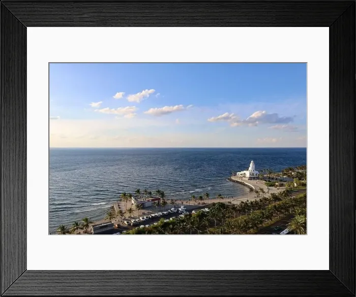 Framed Print : Top view of Jeddah, Saudi Arabia - Corniche, jeddah Waterfront, Red Sea Coast Framed Print : Top view of Jeddah, Saudi Arabia - Corniche, jeddah Waterfront, Red Sea Coast
