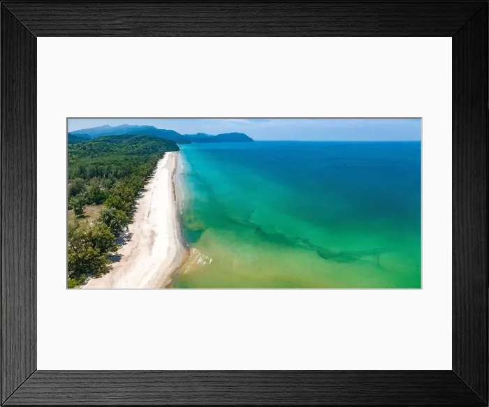 Framed Print : Aerial view of Ao Pante Malacca port in Koh Tarutao national park in Satun, Thailand