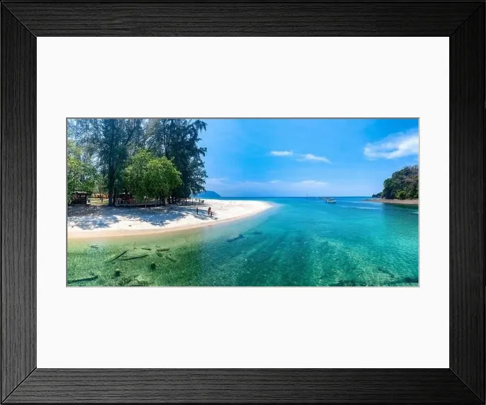 Framed Print : View of Ao Pante Malacca port in Koh Tarutao national park in Satun, Thailand Framed Print : View of Ao Pante Malacca port in Koh Tarutao national park in Satun, Thailand