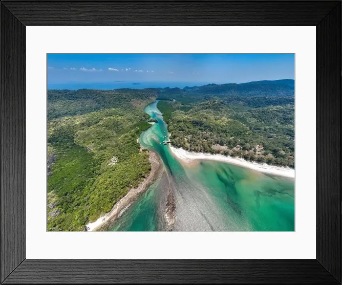 Framed Print : Aerial view of Ao Pante Malacca port in Koh Tarutao national park in Satun, Thailand Framed Print : Aerial view of Ao Pante Malacca port in Koh Tarutao national park in Satun, Thailand