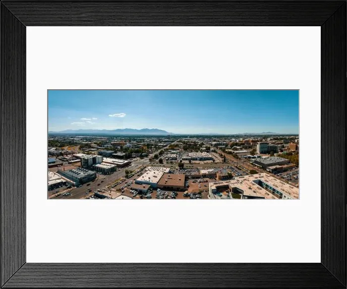 Framed Print : Aerial panoramic view of the Salt Lake City skyline Utah Framed Print : Aerial panoramic view of the Salt Lake City skyline Utah