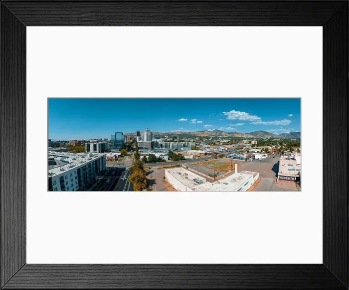 Framed Print : Aerial panoramic view of the Salt Lake City skyline Utah Framed Print : Aerial panoramic view of the Salt Lake City skyline Utah