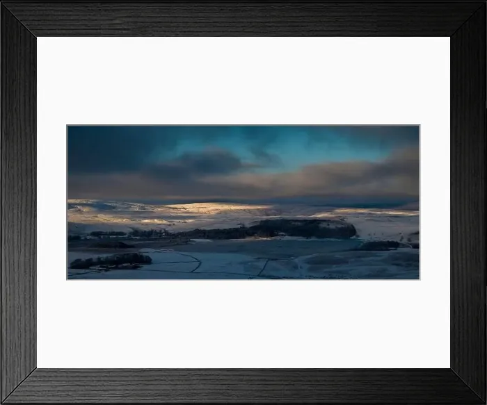 Framed Print : A frozen Malham Tarn Framed Print : A frozen Malham Tarn