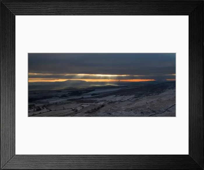 Framed Print : A frozen Malham Tarn Framed Print : A frozen Malham Tarn