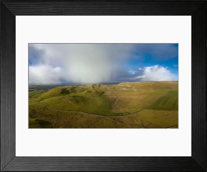 Framed Print : A Panorama view of Sugar Loaf Hill near Settle, North Yorkshire Framed Print : A Panorama view of Sugar Loaf Hill near Settle, North Yorkshire