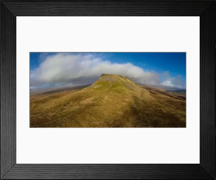 Framed Print : Penyghent lit by Winter Sun Framed Print : Penyghent lit by Winter Sun