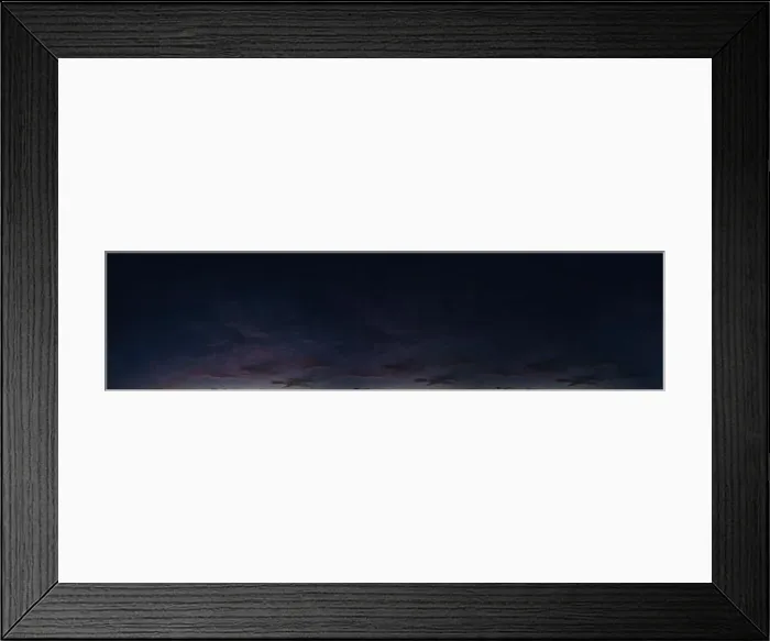Framed Print : Dark blue sky panorama after sunset with Cirrus clouds Framed Print : Dark blue sky panorama after sunset with Cirrus clouds