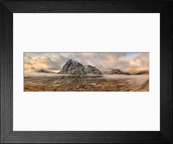 Framed Print : Glencoe aerial view of the Scottish Highlands Framed Print : Glencoe aerial view of the Scottish Highlands