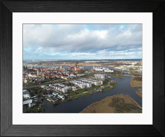 Framed Print : Aerial view of Rostock Framed Print : Aerial view of Rostock