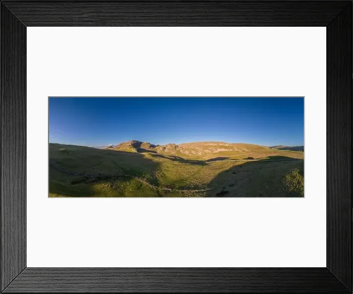 Framed Print : An aerial view of a collection of Limestone Hills situated near the North Yorkshire Village of Settle, UK Framed Print : An aerial view of a collection of Limestone Hills situated near the North Yorkshire Village of Settle, UK