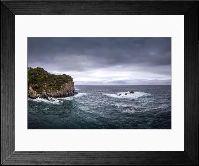 Framed Print : Coastal landscape in Sao Miguel during stormy weather Framed Print : Coastal landscape in Sao Miguel during stormy weather