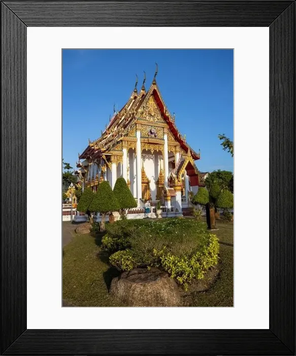 Framed Print : Aerial drone view of Wat Chalong a Thai buddhist temple located in Phuket, Thailand Framed Print : Aerial drone view of Wat Chalong a Thai buddhist temple located in Phuket, Thailand