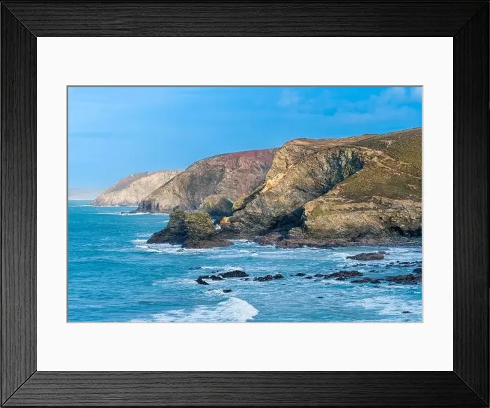 Framed Print : Cliffs and Waves, St. Agnes Heritage Coast, Saint Agnes, Cornwall, England, Europe Framed Print : Cliffs and Waves, St. Agnes Heritage Coast, Saint Agnes, Cornwall, England, Europe