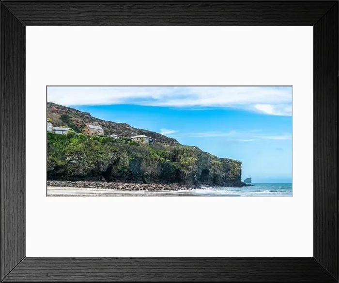 Framed Print : St Agnes Beach from a drone, Saint Agnes, Cornwall, England, UK Framed Print : St Agnes Beach from a drone, Saint Agnes, Cornwall, England, UK