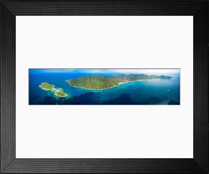 Framed Print : Aerial view panorama koh Tao Framed Print : Aerial view panorama koh Tao