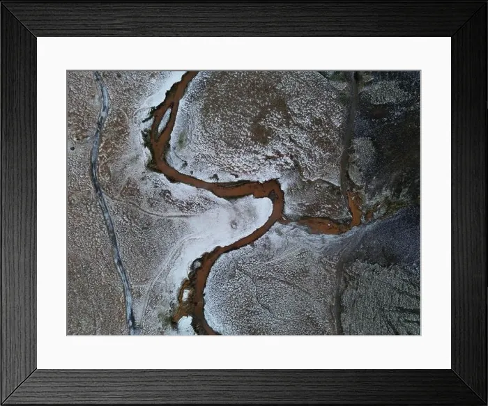 Framed Print : Hot Spring at Reykjadalur in Iceland in December 2022 on a cold evening Framed Print : Hot Spring at Reykjadalur in Iceland in December 2022 on a cold evening