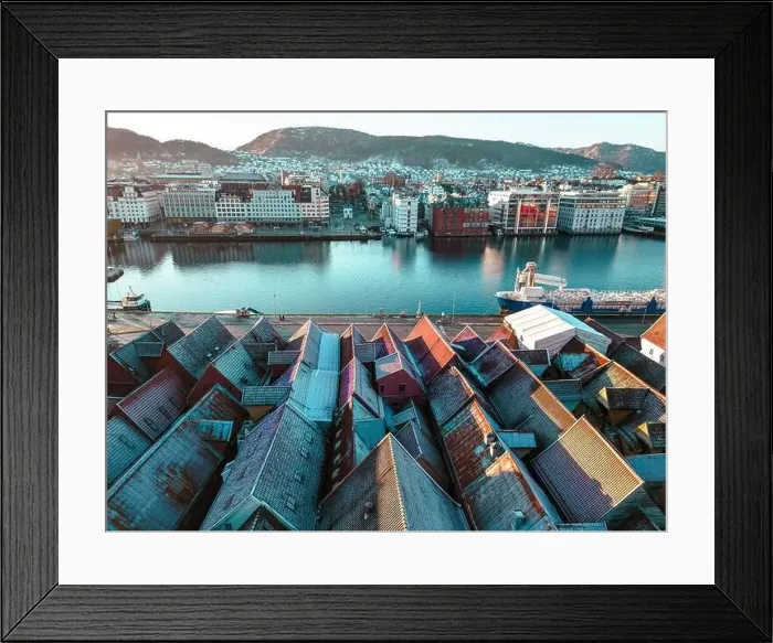 Framed Print : Traditional Scandinavian Architecture