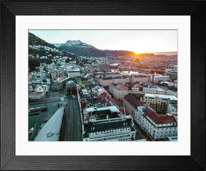 Framed Print : Traditional Scandinavian Architecture