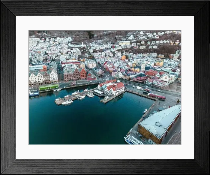 Framed Print : Traditional Scandinavian Architecture