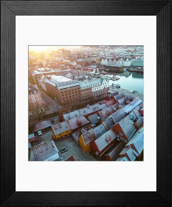 Framed Print : Traditional Scandinavian Architecture