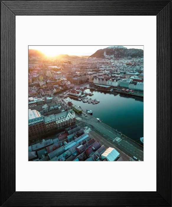 Framed Print : Traditional Scandinavian Architecture